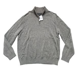 NWT J Crew Mercantile Quarter Zip Pullover Sweater Size XL